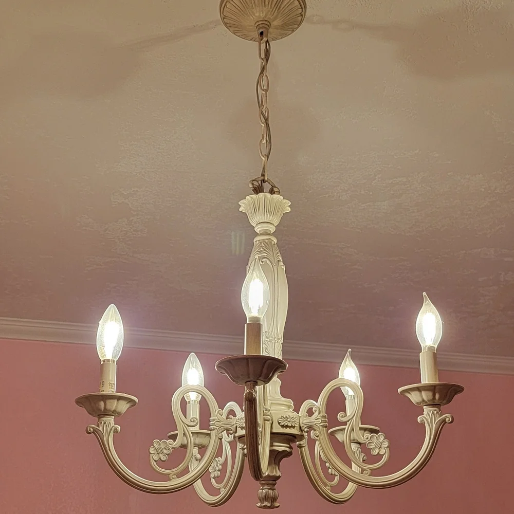 Classic style white chandelier